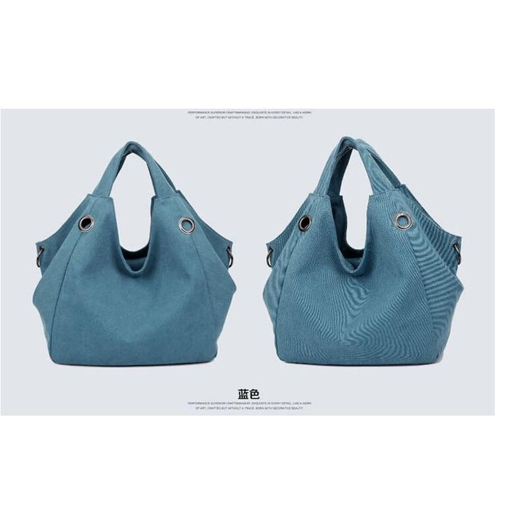 Women solid shoulder bag canvas - Canvas_Tote_2020