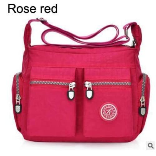 Women top-handle shoulder bag - Rose red - Canvas_Tote_2020