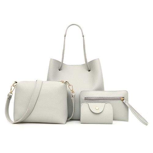 Women unique pattern leather 4pcs - 3 - Handbags